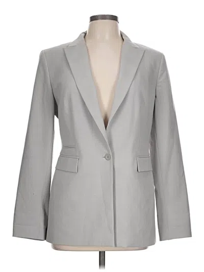 Pre-owned Express Blazer Jacket In Gray