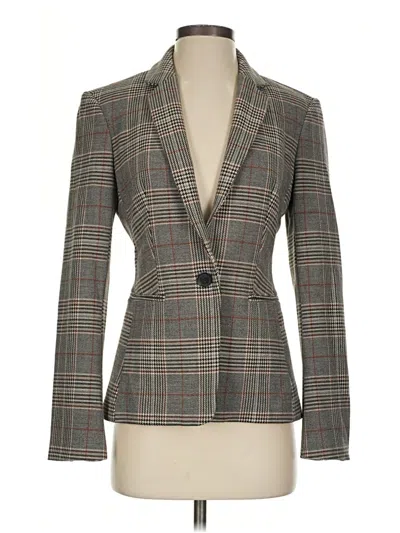 Pre-owned Express Blazer Jacket In Gray