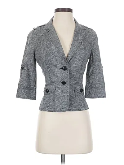 Pre-owned Express Blazer Jacket In Gray