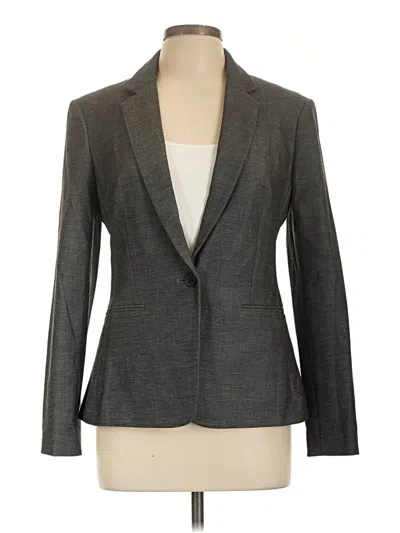 Pre-owned Express Blazer Jacket In Gray