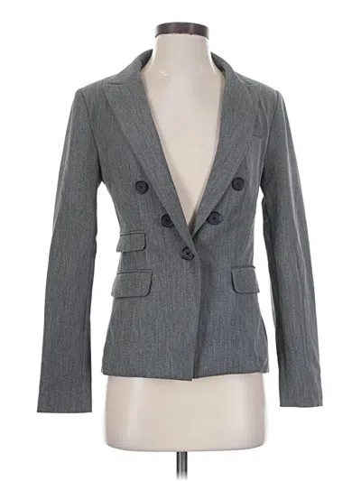 Pre-owned Express Blazer Jacket In Gray