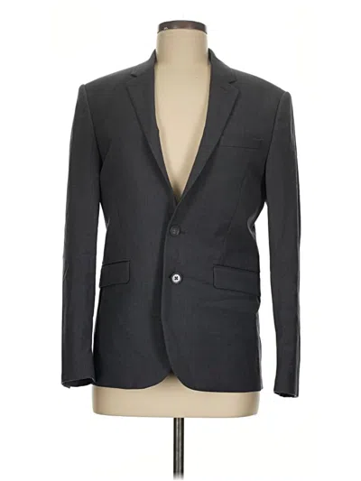 Pre-owned Express Blazer Jacket In Gray