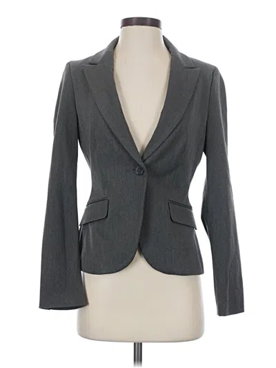 Pre-owned Express Blazer Jacket In Gray