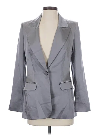 Pre-owned Express Blazer Jacket In Gray