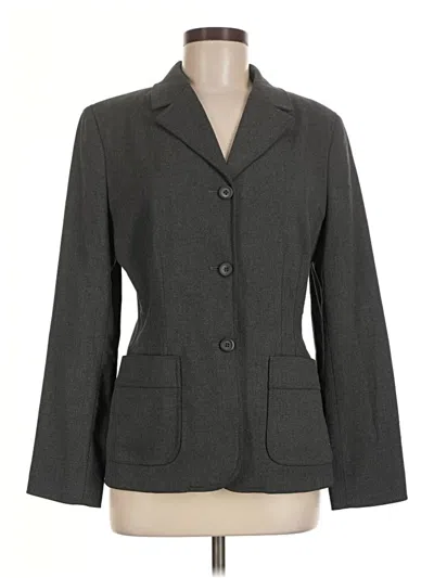 Pre-owned Express Blazer Jacket In Gray