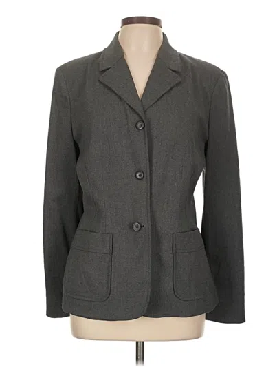 Pre-owned Express Blazer Jacket In Gray