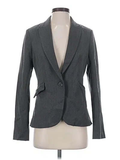 Pre-owned Express Blazer Jacket In Gray