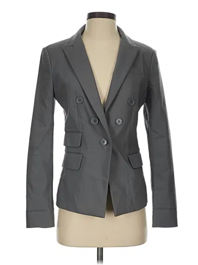 Pre-owned Express Blazer Jacket In Gray