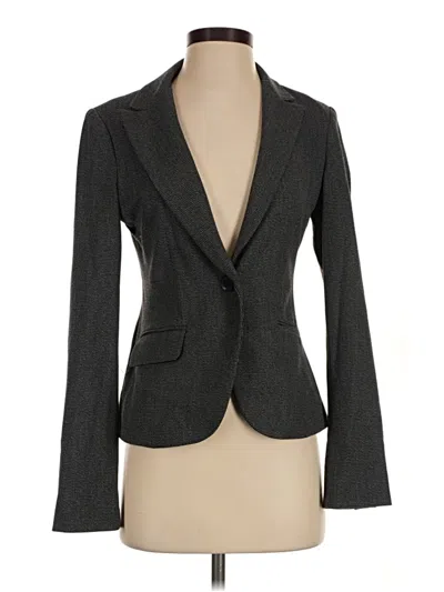 Pre-owned Express Blazer Jacket In Gray