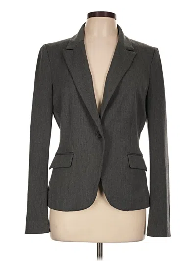 Pre-owned Express Blazer Jacket In Gray