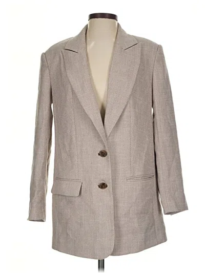 Pre-owned Express Blazer Jacket In Gray