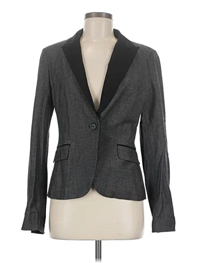 Pre-owned Express Blazer Jacket In Gray
