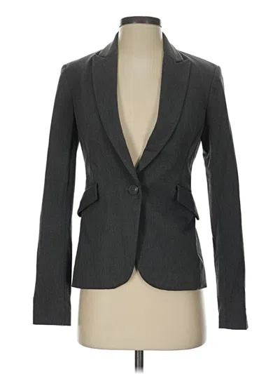 Pre-owned Express Blazer Jacket In Gray