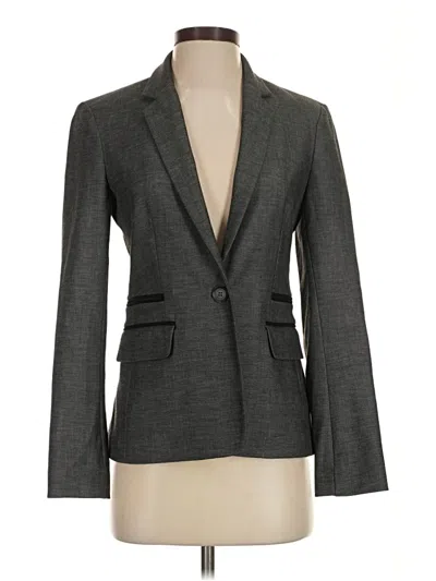 Pre-owned Express Blazer Jacket In Gray