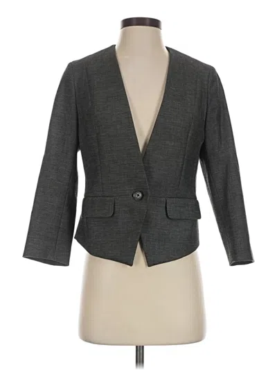 Pre-owned Express Blazer Jacket In Gray