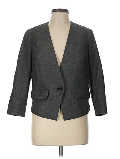 Pre-owned Express Blazer Jacket In Gray