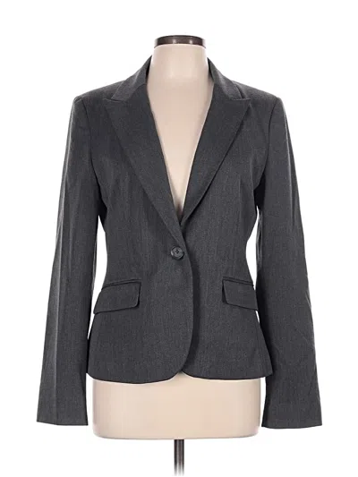 Pre-owned Express Blazer Jacket In Gray