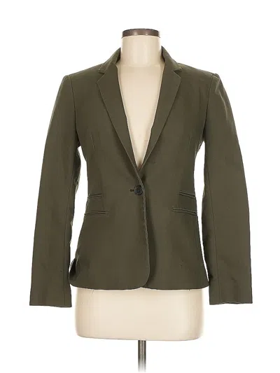 Pre-owned Express Blazer Jacket In Green