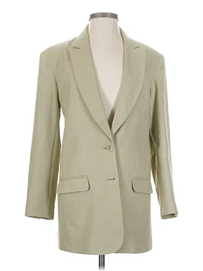 Pre-owned Express Blazer Jacket In Green