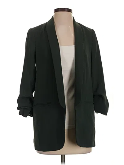 Pre-owned Express Blazer Jacket In Green