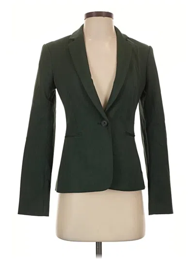 Pre-owned Express Blazer Jacket In Green