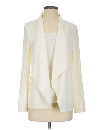 Pre-owned Express Blazer Jacket In Ivory