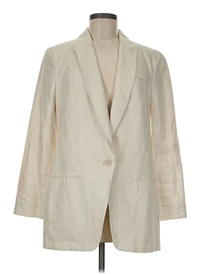 Pre-owned Express Blazer Jacket In Ivory
