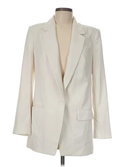 Pre-owned Express Blazer Jacket In Ivory