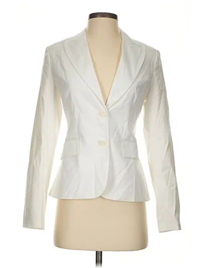 Pre-owned Express Blazer Jacket In Ivory