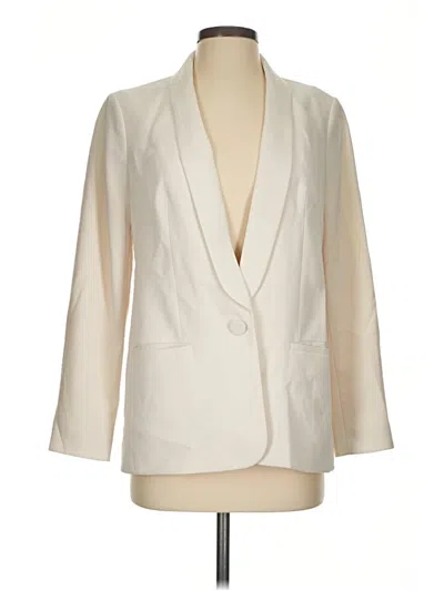 Pre-owned Express Blazer Jacket In Ivory