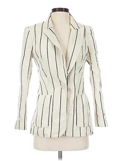 Pre-owned Express Blazer Jacket In Ivory