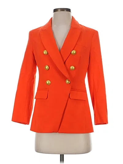 Pre-owned Express Blazer Jacket In Orange