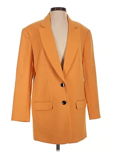 Pre-owned Express Blazer Jacket In Orange