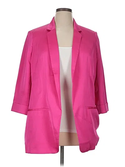 Pre-owned Express Blazer Jacket In Pink