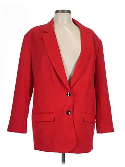 Pre-owned Express Blazer Jacket In Red