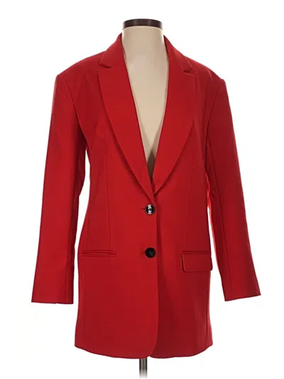 Pre-owned Express Blazer Jacket In Red