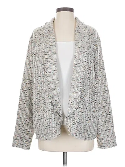 Pre-owned Express Blazer Jacket In Silver