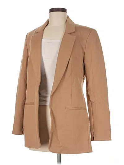 Pre-owned Express Blazer Jacket In Tan