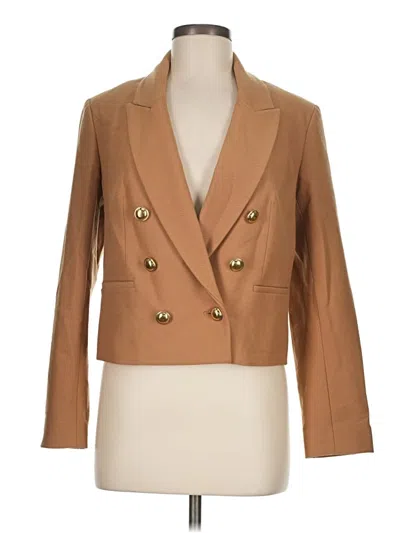 Pre-owned Express Blazer Jacket In Tan