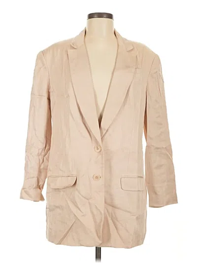 Pre-owned Express Blazer Jacket In Tan