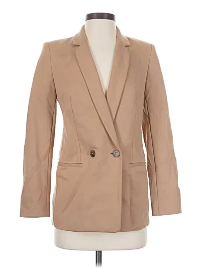 Pre-owned Express Blazer Jacket In Tan