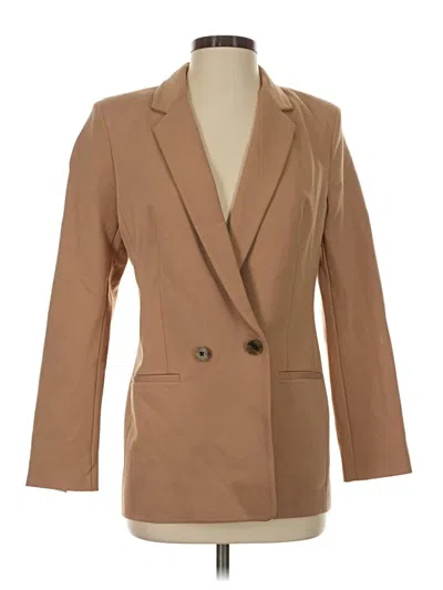 Pre-owned Express Blazer Jacket In Tan