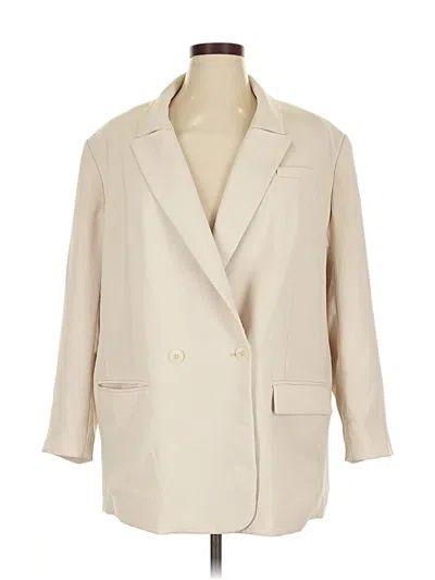Pre-owned Express Blazer Jacket In White