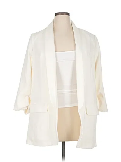 Pre-owned Express Blazer Jacket In White