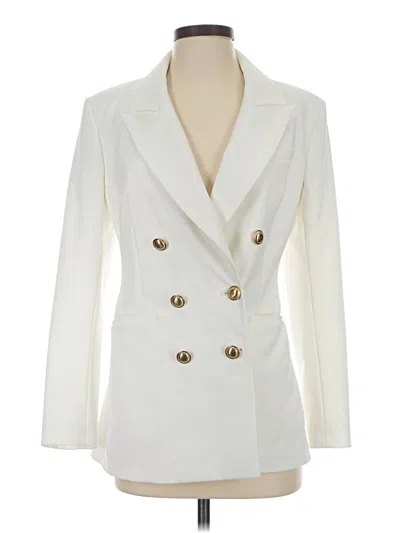 Pre-owned Express Blazer Jacket In White