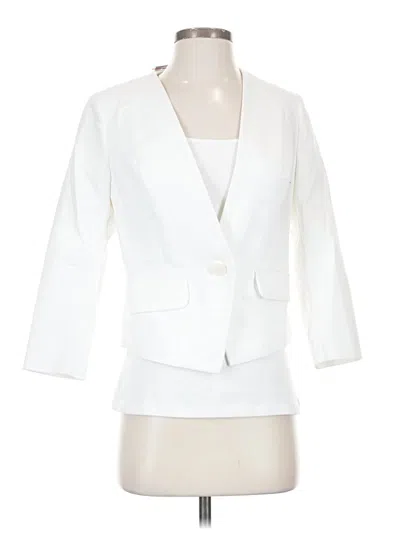 Pre-owned Express Blazer Jacket In White