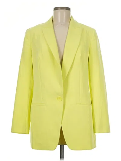 Pre-owned Express Blazer Jacket In Yellow