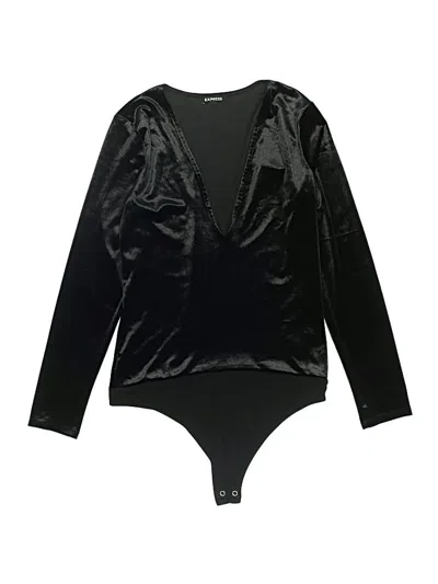 Pre-owned Express Bodysuit In Black