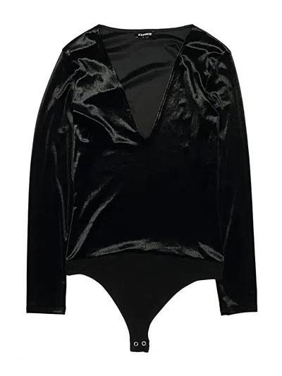 Pre-owned Express Bodysuit In Black
