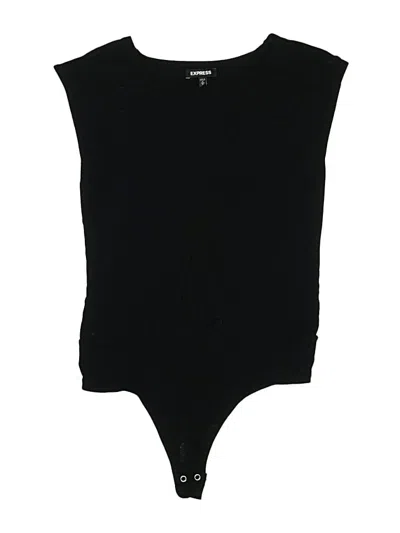 Pre-owned Express Bodysuit In Black